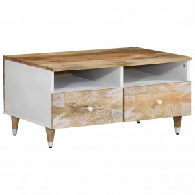 Coffee Table Mango Natural with White