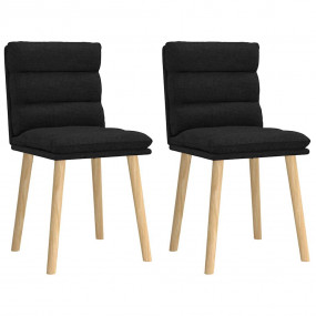 Dining Chair Set of 2 Black