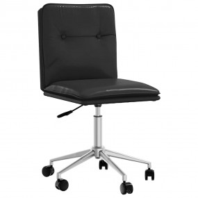 Dining Chair Black Faux leather, plywood, metal Standar...