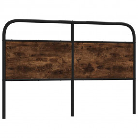 Headboard Smoked Oak Steel Fits Double Bed Headboard