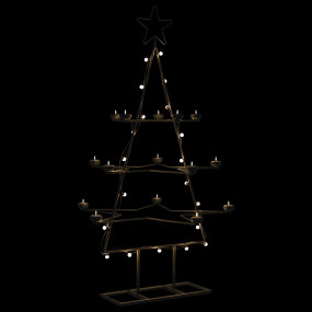Metal Christmas Tree Black Powder-coated steel Medium C...