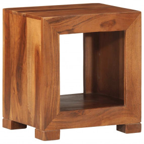 Side Table Honey-brown Solid acacia wood Small Side Tab...