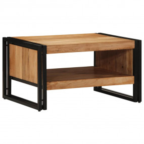 Coffee Table Natural Wood Solid Acacia Wood Medium Dura...
