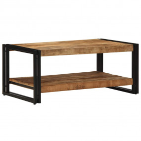 Coffee Table Natural wood Solid rough mango wood, iron