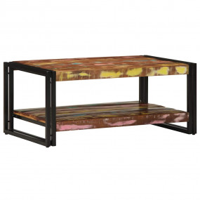Coffee Table Multicolor Reclaimed wood and iron
