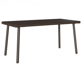Garden Coffee Table Brown PE rattan Small Durable Coffe...