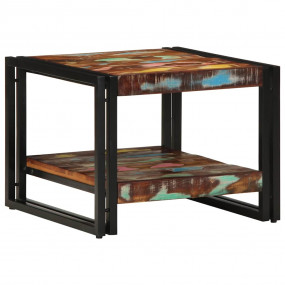 Coffee Table Multicolor Solid reclaimed wood, iron 19.7...