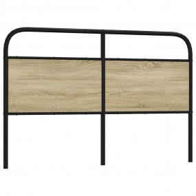 Headboard Sonoma oak Steel, engineered wood Double Toug...