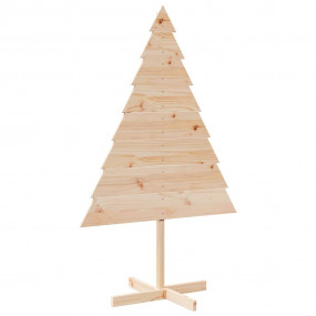 Wooden Christmas Tree Natural Wood Solid Wood 59.1 in