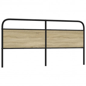 Headboard Sonoma oak Steel, Engineered wood 78.7 in Dur...