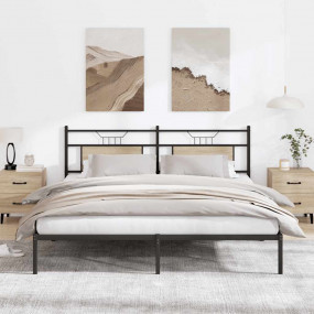 Bed Frame Sonoma Oak Engineered wood Double Bed Frame