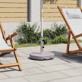 Parasol Stand Grey Polished granite and stainless steel...