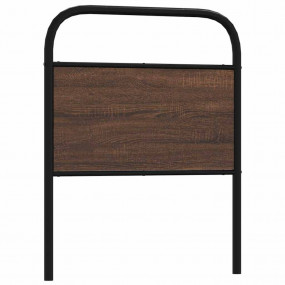 Headboard Brown Oak Steel, Engineered Wood 31.5 in wide...