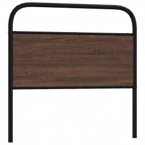 Headboard Brown Oak Steel Twin bed size Durable Headboa...