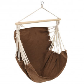 Hammock Chair Brown 60% Polyester, 40% Cotton Large Rot...