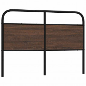Headboard Brown oak Steel 53.1 inch Headboard Rectangul...