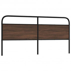Headboard Brown oak Steel Double Durable Headboard