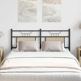 Headboard Sonoma oak Engineered wood Double Durable Hea...