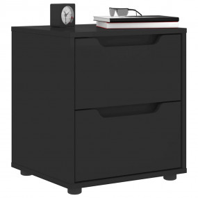 Bedside Cabinet Black Engineered wood Medium Bedside Ca...