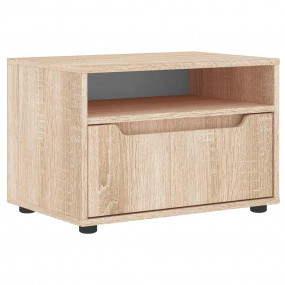 TV Cabinet Sonoma Oak Engineered Wood Compact TV Cabine...