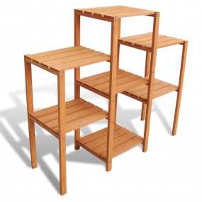 Planter Brown Solid fir wood 38.2 x 12.2 x 34.3 in Shel...