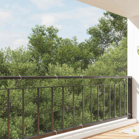 Cat Net Transparent Nylon 4 x 9.8 ft Balcony/fence moun...