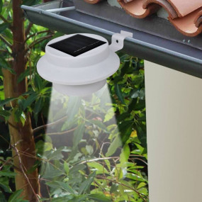 Solar Lamp Set of 6 White Durable plastic Small Solar