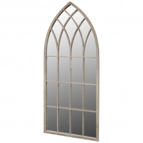 Mirror Antique white Powder-coated iron, glass 19.7x45....