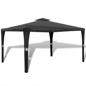 Gazebo Dark grey roof, black frame