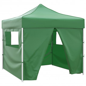 Gazebo Green PVC coated polyester, Powder-coated steel ...