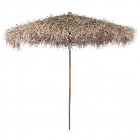 Garden Parasol Brown Bamboo pole, Banana leaf roof