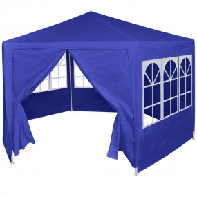 Gazebo Blue 100% PE fabric 6.6x6.6 ft Foldable Gazebo