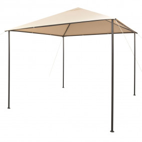 Gazebo Beige Steel 10 x 10 feet UV-resistant materials ...