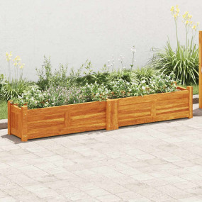 Raised Bed Brown Acacia Wood 59.1 x 11.8 x 9.8 in Durab...