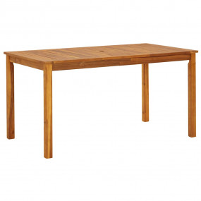Garden Table Varied wood tones Solid Acacia Wood Medium...