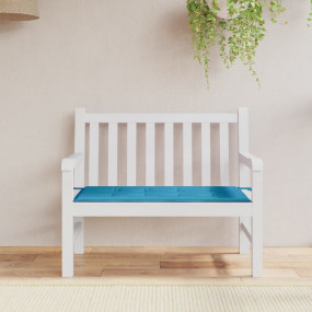 Garden Bench Cushion Blue Oxford fabric, Foam fiber Sta...