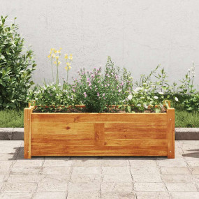 Raised Bed Warm Rustic Acacia Wood Large Raised Bed Rec...