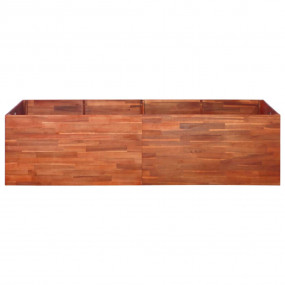 Raised Bed Natural Brown Solid Acacia wood 78.7 x 19.7 ...