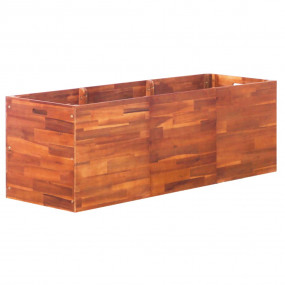 Raised Bed Natural brown Solid Acacia wood Large Durabl...