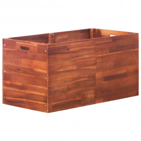 Raised Bed Natural Acacia Acacia Wood 39.4 x 19.7 x 19....