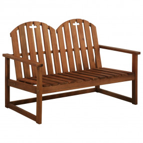 Garden Bench Brown Acacia wood 43.3 in Durable Garden B...