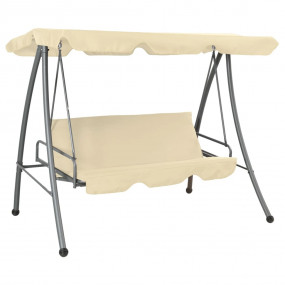 Garden Swing Seat Sand white Powder-coated steel Medium