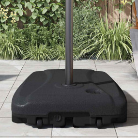 Umbrella Base Black Plastic Standard Umbrella Base Rect...