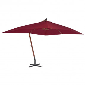 Cantilever Garden Parasol Bordeaux red