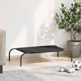 Elevated Dog Bed Black Oxford fabric and powder-coated ...