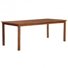 Dining Table Natural Brown Solid Acacia wood Large Dura...