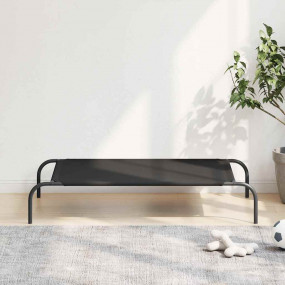 Elevated Dog Bed Black Oxford fabric and powder-coated ...
