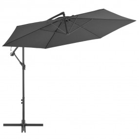 Cantilever Garden Parasol Anthracite Polyester 118.1 in...