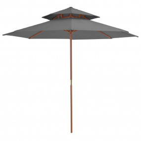 Parasol Anthracite Laminated bamboo, hardwood, polyeste...
