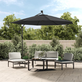 Cantilever Garden Parasol Anthracite Polyester, Steel L...